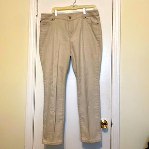 Chico’s platinum denim jeans